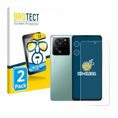 Abbildung von BROTECT (2 Stück Schutzfolie für Xiaomi 13T Pro (Display+Kamera) Displayschutz Folie Ultra Klar