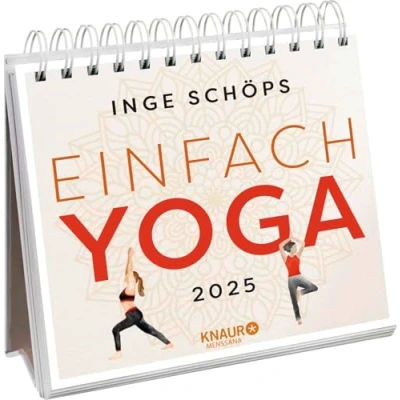 Abbildung von Wochenkalender 2025: Einfach Yoga: Yogakalender zum Aufstellen, Tischkalender mit Wochenkalendarium und Jahresübersicht
