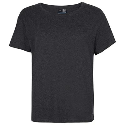 Abbildung von Essential Roundneck Shortsleeve T Shirt Shirt, Casual Logo Rundhalsshirt, Black Out, L