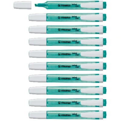 Abbildung von Textmarker STABILO swing cool 10er Pack türkis