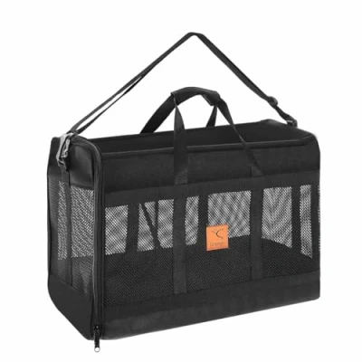 Abbildung von Granori Tiertransporttasche Flugzeug Hundetasche 55x40x23 cm Tiertragetasche für Hund &amp; Katze bis 15,00 kg, groß, leicht, komfortabel, perfekt Flug mit Eurowings Lufthansa