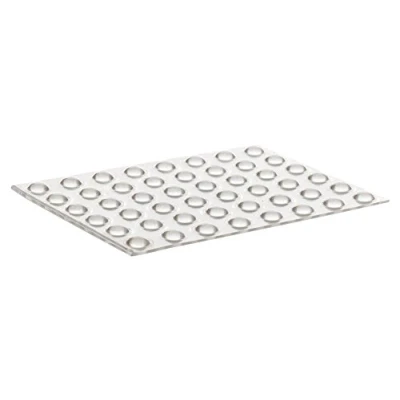 Abbildung von Home Xpert 48 Stück Schutzpuffer CLEAR Linse, Anschlagpuffer, Möbelpuffer, Anschlagdämpfer, transparent, selbstklebend, Ø 7,9 mm, Höhe: 2,5 mm