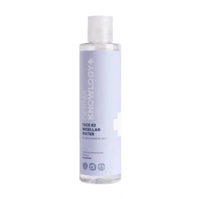 Abbildung von DermaKnowlogy FACE 62 Mizellenwasser Für Unreine, Trockene &amp; Empfindliche Haut Milde Gesichtsreinigung Make Up Entferner Allergiker Zertifiziert Ohne Parfum Farbstoffe Vegan 200ML