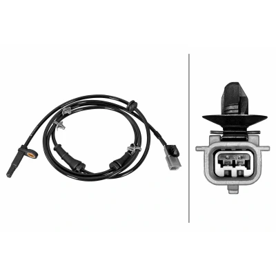 Abbildung von HELLA 6PU 358 219 061 ABS Sensor mit Klammer Hallsensor 2 500 NISSAN: Pulsar Schrägheck