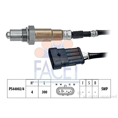 Abbildung von FACET 10.7586 Lambdasonde Made in Italy OE Equivalent beheizt, Planarsonde, Gewinde vorgefettet 4 FIAT: Punto II Schrägheck