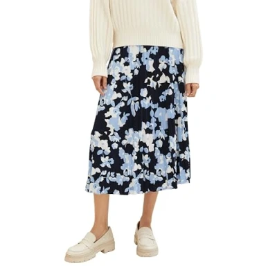 Abbildung von TOM Tailor Alinienrock, Damen, Größe: 34, Blue cut floral design