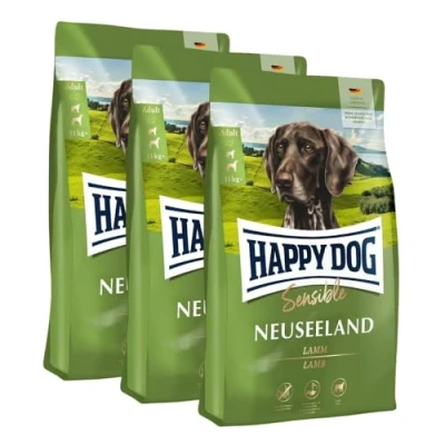 Abbildung von Happy Dog Sensible Neuseeland M 3X 1 kg Trockenfutter, Geschmacksrichtung Lamm