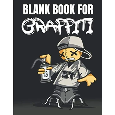 Abbildung von Blank Book for Graffiti: Black Sketchbook Drawing, Sketching and Doodling / Blackbook