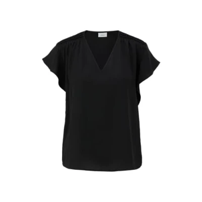 Abbildung von s.Oliver Black Label MIT Smokdetail Bluse, Damen, Größe: 36, Schwarz