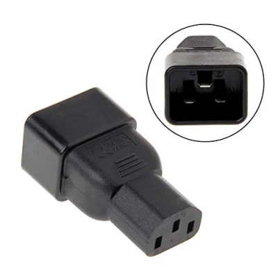 Abbildung von CVZJ C20 3 poliger Stecker auf C13 polige Buchse Versorgungskonverter Adapter