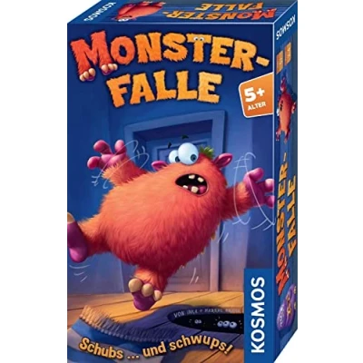 Abbildung von KOSMOS 712709 Monsterfalle Mitbringspiel, lustiges Kinderspiel ab 5 Jahre, für 2 bis 4 Personen, kooperatives Familienspiel, Gesellschafttspiel, kleines Geschenk, Reisespiel