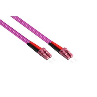 Abbildung von Patchkabel LWL Duplex OM4 (Multimode, 50/125) LC/LC, 1 m, Good Connections®