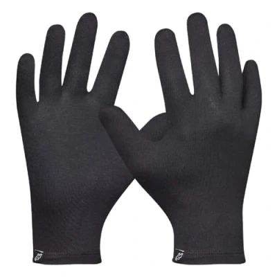 Abbildung von Gebol Baumwollhandschuh 1 Paar Größe L/XL nachhaltiger Mehrweghandschuh aus Bio Baumwolle antibakteriell, antiviral Touchscreen geeignet für Damen und Herren schwarz