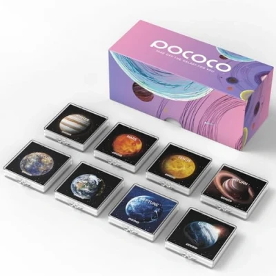 Abbildung von Sonnensystem: Scheiben für POCOCO Galaxy Projector, 5K Ultra HD, Halbleiterlithografie (8 scheiben)