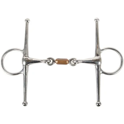Abbildung von Harry&#039;s Horse Gag / Eggbutt Doppelgelenk Kupferrollen 13mm 12,5 RVS