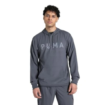 Abbildung von PUMA Unisex M CLOUDSPUN Branded Hoodie Kapuzenpullis, Galactic Gray,
