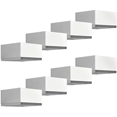 Abbildung von 8 Stück Möbelfüße MOTEL 35 mm 65 x Chrom poliert Sockelfüße aus Aluminum von Sotech