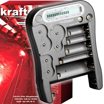 Abbildung von kraftmax Batterietester V2 Professional Universal Batterie und Akku Testgerät, (1 St)