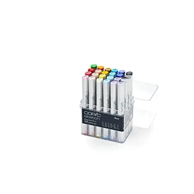 Abbildung von COPIC Marker 24er Set für Manga Illustrationen., (24 tlg)