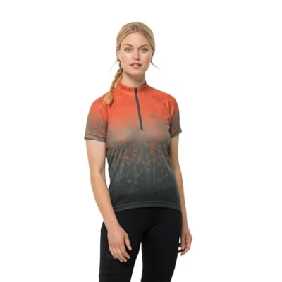 Abbildung von Jack Wolfskin Morobbia HZ Print T W Cyclingtrikot guave, Damen, Größe: XS, Guave