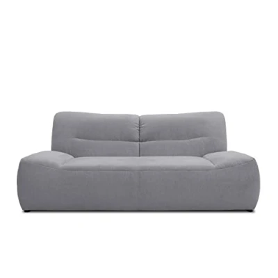 Abbildung von DOMO. collection Sofa Boho, 2 Sitzer Couch im Boho Style, 2er Sofa, Bigsofa Garnitur Polstersofa, 200 x 109 81 cm (BxTxH), dunkelgrau