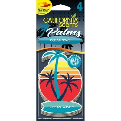Abbildung von California Car Scents E302691900 Palms Lufterfrischer Ocean Wave, 4 Stück