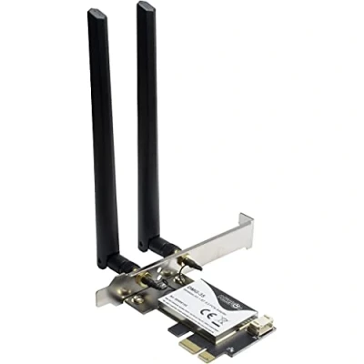 Abbildung von Inter Tech DMG 35 Wi Fi6 + BT5.0 2in1 WLAN Bluetooth 5.0 PCIe Adapter 3000Mbps