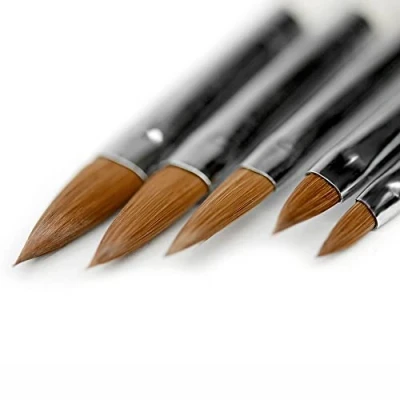 Abbildung von KADS 100% kolinsky sable acrylic brush 5pcs/SET size 2#/4#/6#/8#/10#.acrylic black nail