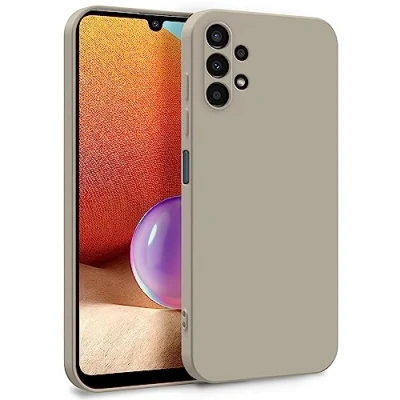 Abbildung von MyGadget Hülle für Samsung Galaxy A32 5G Zweilagige Handyhülle mit Kameraschutz Cover Innenfutter &amp; Silikon außen Grau