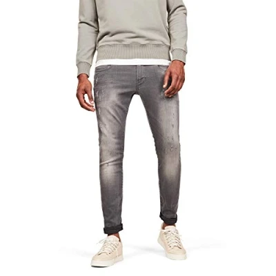 Abbildung von G Star Herren Revend Skinny Jeans, Grau (lt aged destroy 51010 6132 1243), 31W / 30L
