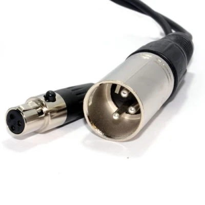Abbildung von 3 Polig Männlich XLR Stecker Zum Buchse Weiblich Mini Kabel 2 m [2 Meter/2m]