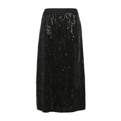 Abbildung von Kaffe Amalie Seqiun Alinienrock, Damen, Größe: Small, Black deep