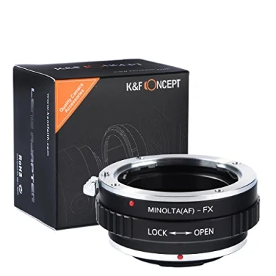 Abbildung von K&amp;F Concept® Minolta(AF) FX Objektivadapter Adapter Fuji Objektiv Adapterring für Minolta AF auf Fujifilm X Mount Bajonett Systemkamera Finepix T1,X E2,X E1,X A1,X M1,X Pro1
