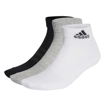 Abbildung von adidas Performance Ankle Unisex 3 PACK Socken Medium grey heather white black, Größe: 43 45, black