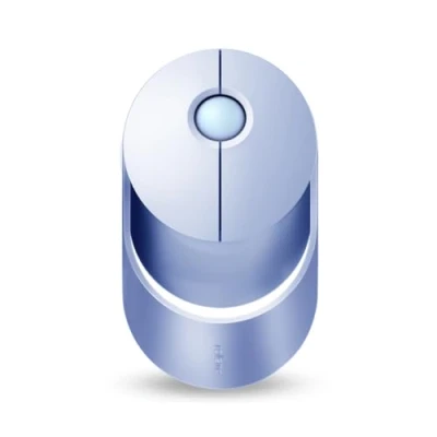 Abbildung von Rapoo Ralemo Air 1 kabellose Maus wireless Mouse 1600 DPI Sensor umweltfreundlicher wiederaufladbarer Akku ergonomisch für Links und Rechtshänder PC &amp; Mac lila
