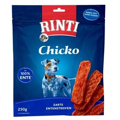 Abbildung von RINTI Chicko Entenstreifen Hunde Snack 9x250g 100% zarte Wenig Fett