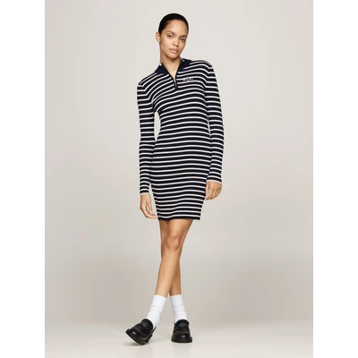 Abbildung von Tommy Jeans Strickkleid &quot;TJW METALLIC TIP ZIP SWTR DRESS&quot;, mit Glitzer, Zipper