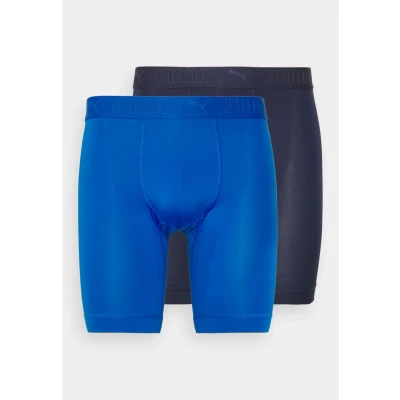 Abbildung von Licence Sport lange Mikrofaser Boxershorts Herren (2er Pack) Blue Combo Größe: 2