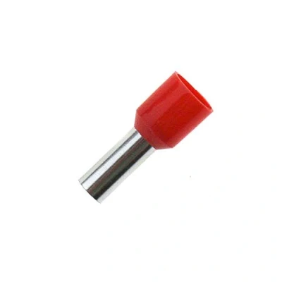 Abbildung von 100x Aderendhülsen isoliert 10,0mm² / 12mm rot
