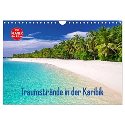 Abbildung von Traumstrände in der Karibik (Wandkalender 2025 DIN A4 quer), CALVENDO Monatskalender