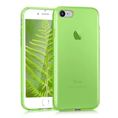 Abbildung von kwmobile Hülle kompatibel mit Apple iPhone SE (2022) / (2020) 8 7 Silikon Handyhülle Transparent Handy Case in Schwarz