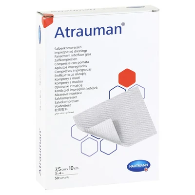 Abbildung von Atrauman 7,5x10 cm steril Kompressen 50 St
