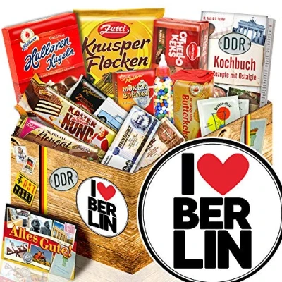 Abbildung von I love Berlin/DDR Süßigkeiten Box/Berlin Geburtstag Geschenk
