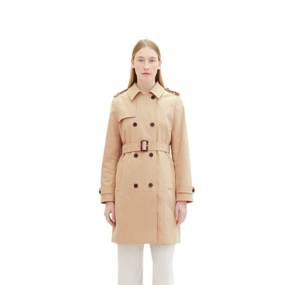 Abbildung von TOM Tailor Trenchcoat, Damen, Größe: XXL, Sandy beige