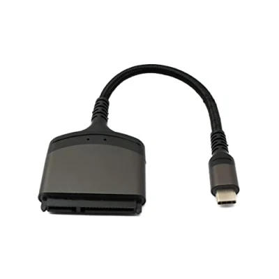 Abbildung von System S SATA Kabel 15 cm 22Pin Buchse zu USB 3.1 Typ C Stecker Adapter für Festplatte