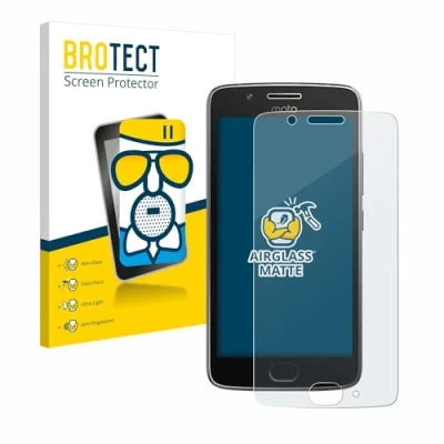 Abbildung von BROTECT Entspiegelungs Schutzglas für Motorola Moto G5 Schutz Folie Panzerfolie Glas Matt [Extrem Kratzfest 9H, Anti Reflex, Fingerprint]