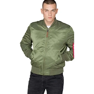 Abbildung von Alpha Industries Herren Jacke MA 1 VF 59, Grün (Sage Green 01), Medium