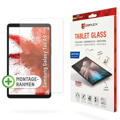 Abbildung von Samsung Galaxy Tab A9 Panzerglas Displex Tablet Glass Screenprotector Displayschutz aus Glas für das Transparent