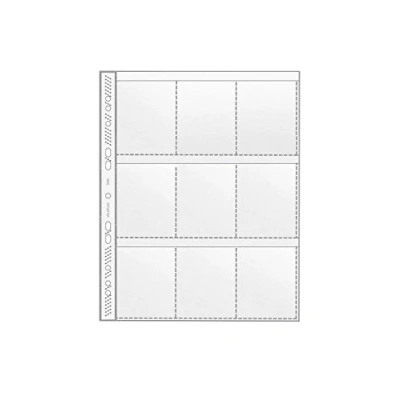 Abbildung von VELOFLEX 5349000 Sammelhülle mit 9 Taschen, DIN A4, Kartentasche, Ausweishülle, glasklar, 100 Stück