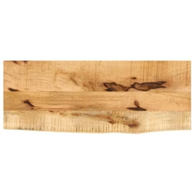 Abbildung von vidaXL Tischplatte, Holztischplatte mit Baumkante, Ersatztischplatte für Couchtisch Beistelltisch Esstisch, Holzplatte, Massivholz Mango